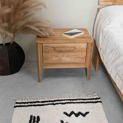 Atlanta Nachttisch Eiche massiv, 56,2 x 38,2 x 47 cm | NordicStory
