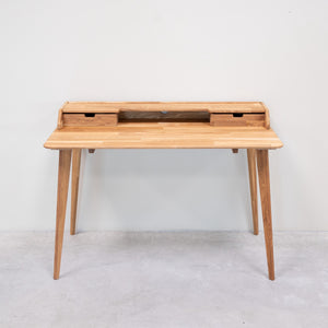 Ana massiver Eichenschreibtisch, 120 x 65 x 84,5 cm, NordicStory