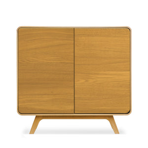 NordicStory Sideboard aus massiver Eiche Geneva 1, 90 x 45 x 86 cm.