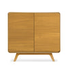 NordicStory Sideboard aus massiver Eiche Geneva 1, 90 x 45 x 86 cm.
