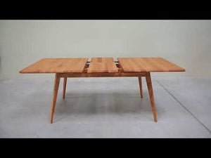Ausziehbarer Esstisch aus massiver Eiche Genf, 160-200 x 90 x 75 cm. | NordicStory