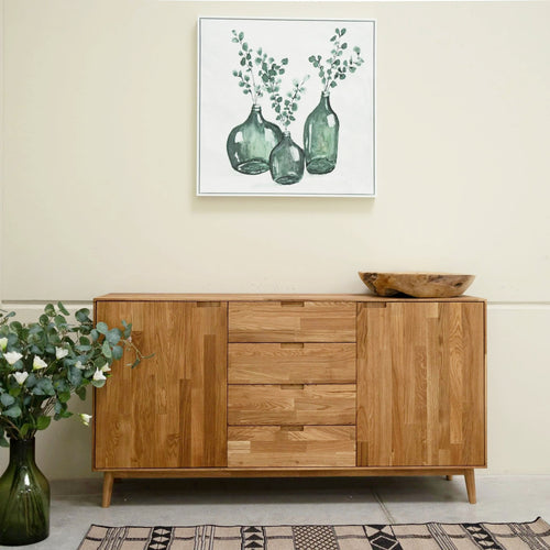 Sideboard aus massiver Eiche