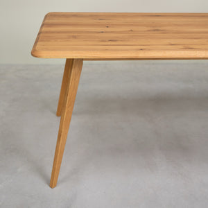 Mesa rectangular de comedor de madera maciza de roble Geneva | NordicStory