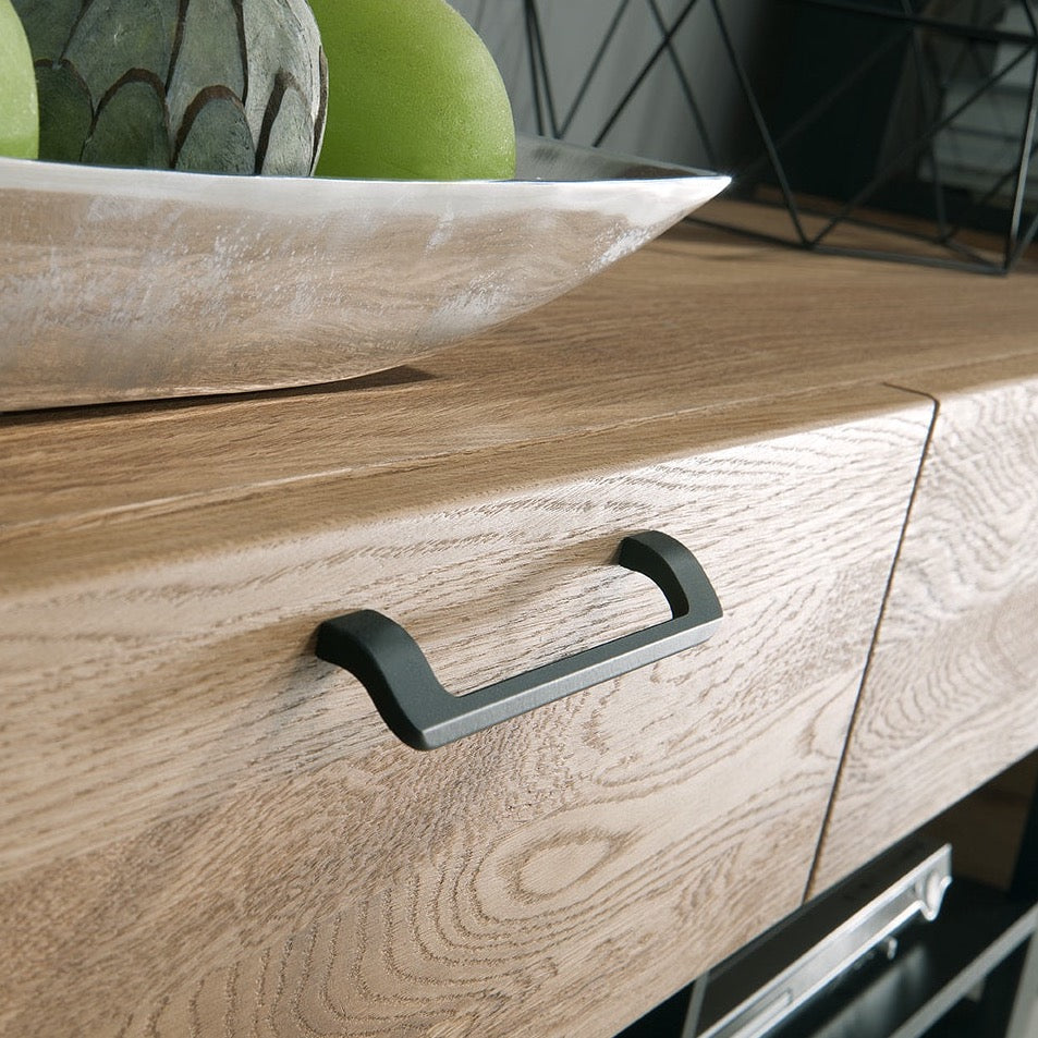 LoftStory Eichenholz TV-Ständer industrielles nordisches Design