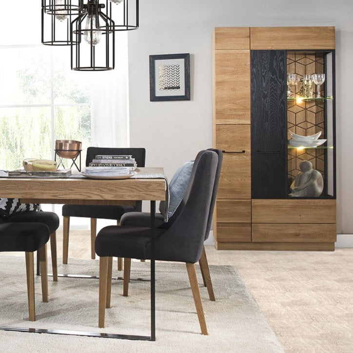 LoftStory Eichenholz-Vitrine