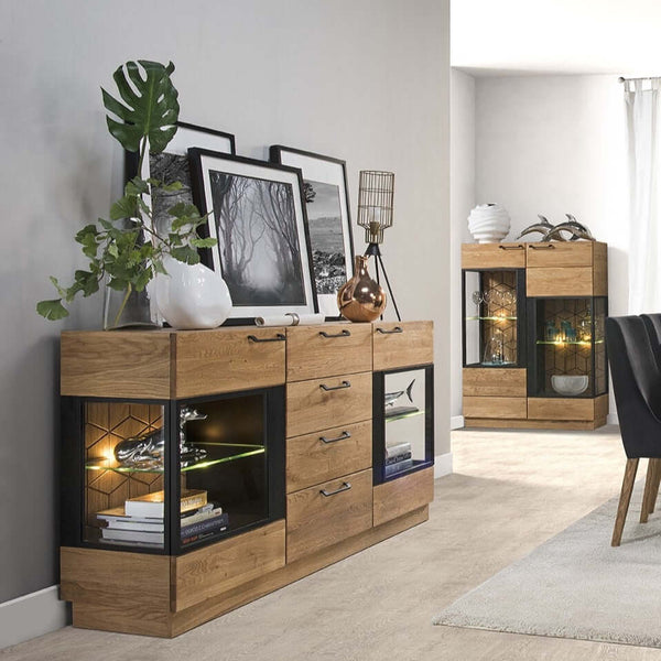 LoftStory Anrichte Kommode Eichenholz Mozaik 47 170 x 42 x 90 cm.