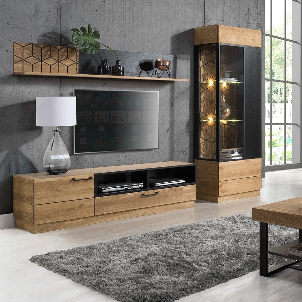 LoftStory Wandregal aus Eichenholz 