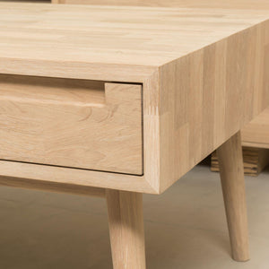 NordicStory Couchtisch Massivholz Eiche retro nordic