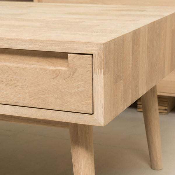 NordicStory Couchtisch Massivholz Eiche retro nordic