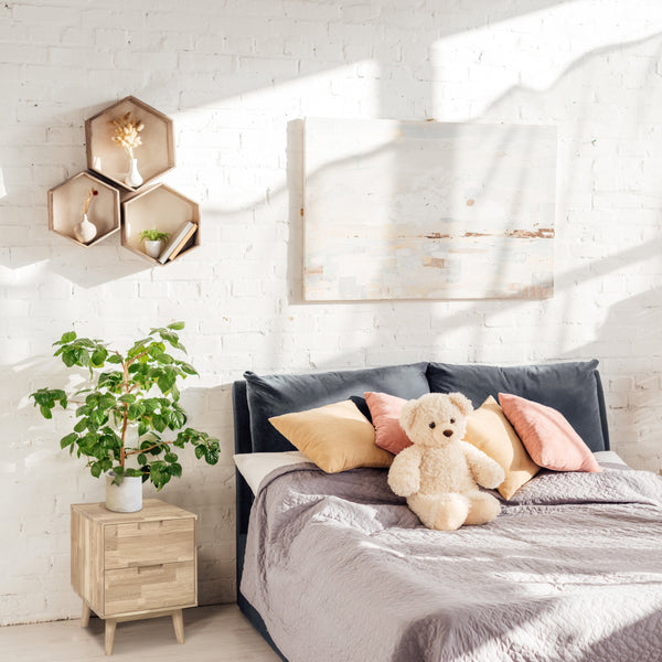 NordicStory Nachttisch Nachttisch Eiche Massivholz 100 natur gebleicht