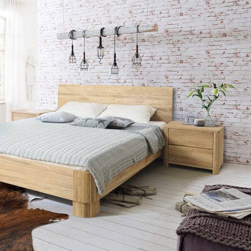 Elsa Nachttisch Eiche massiv, 56,5 x 44 x 47 cm | NordicStory