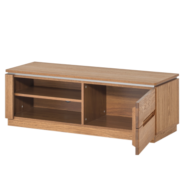 NordicStory Sideboard TV-Ständer aus massivem Eichenholz Nordisches Design modern rustikal skandinavischer Stil
