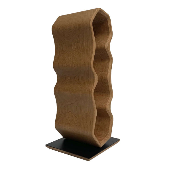 Handmade Eiche Weinregal AWRY 2.0, Weinständer für 4 FlaschenRoble.Store