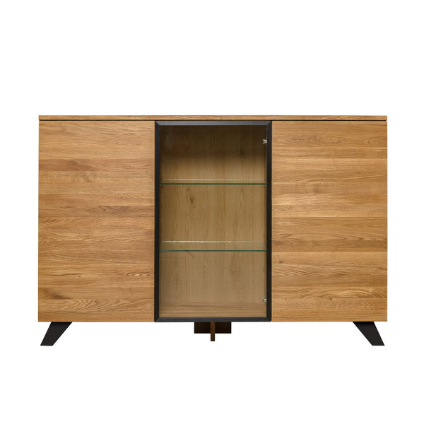 NordicStory Moritz 2 Kommode aus massiver Eiche, 150 x 40 x 101,9 cm.
