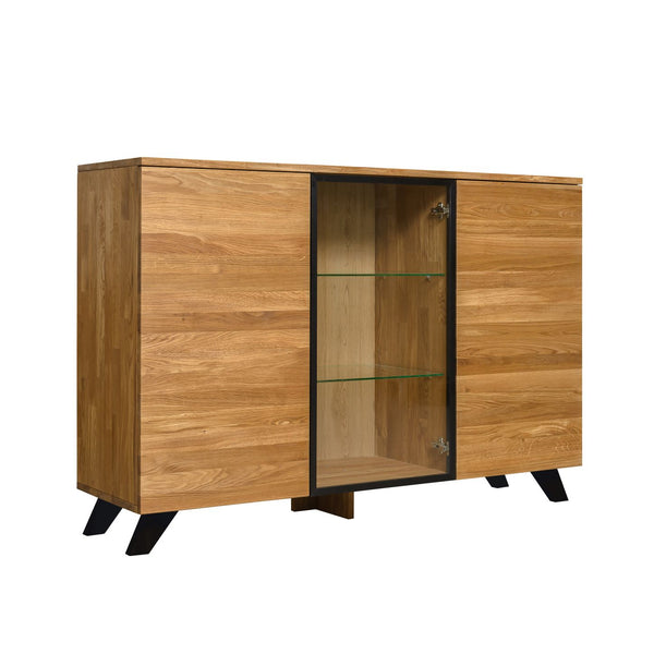 NordicStory Moritz 2 Kommode aus massiver Eiche, 150 x 40 x 101,9 cm.