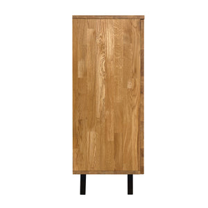NordicStory Moritz 2 Kommode aus massiver Eiche, 150 x 40 x 101,9 cm.