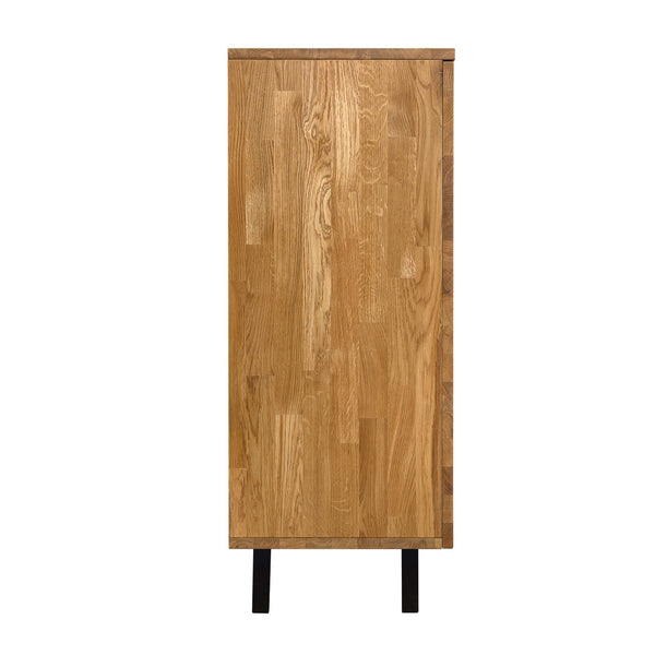 NordicStory Moritz 2 Kommode aus massiver Eiche, 150 x 40 x 101,9 cm.