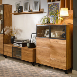 NordicStory Massivholz-Wandregal aus Eiche im nordisch-skandinavischen Design Moritz 