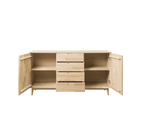 NordicStory Sideboard Kommode in Eiche Massivholz 