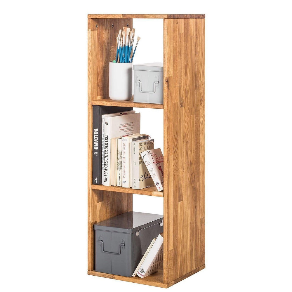 Eiche massiv Bücherregal Regal 3, 39 x 35 x 35 x 113 cm | NordicStory