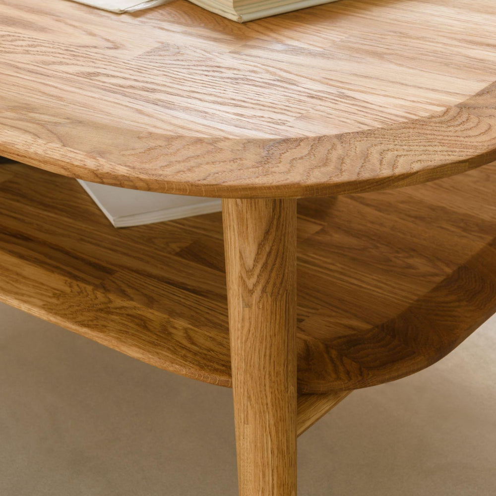 NordicStory Escandi Couchtisch 4 Eiche massiv Naturholz skandinavisch Wohnzimmer