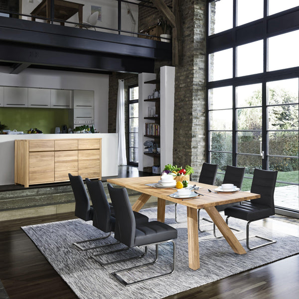 NoedicStory Sideboard Massivholz Anrichte Eiche nordisch Wohnzimmer Esszimmer