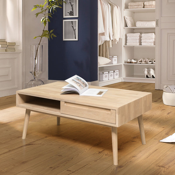 NordicStory Couchtisch aus massiver Eiche