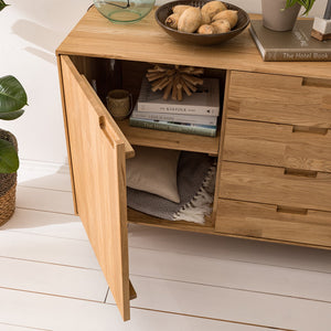 NordicStory Sideboard Kommode in Eiche Massivholz