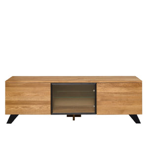 NordicStory Moritz TV-Ständer aus massiver Eiche 150 x 45 x 51,3 cm.