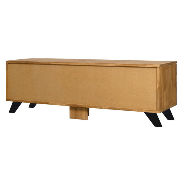 TV-Ständer aus massiver Eiche Moritz, 150 x 45 x 51,3 cm, NordicStory