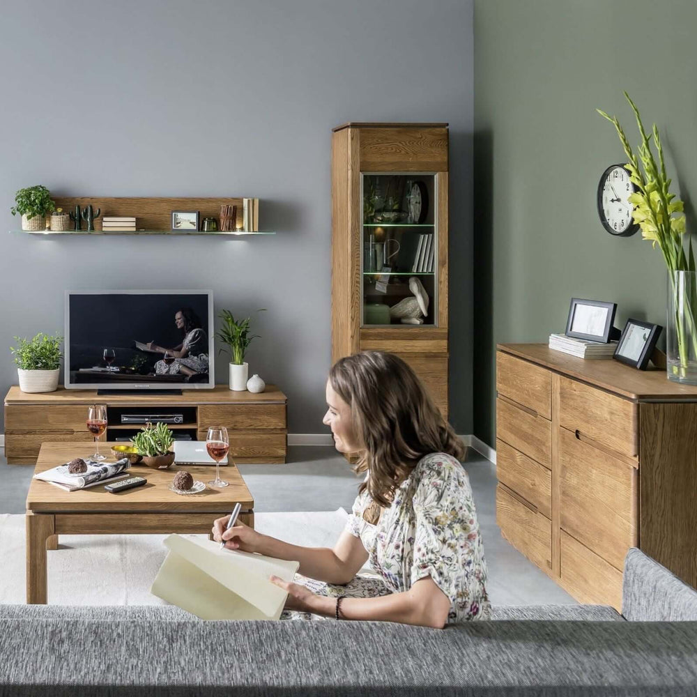 LoftStory Eiche Holz Anrichte Schubladen Kommode