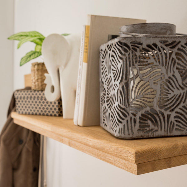 Wandgarderobe Arizona aus massiver Eiche, 120 x 21 x 18 cm | NordicStory