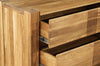 NordicStory Sideboard Kommode "Valencia" 96 x 43 x 94 cm. Massivholz Eiche 