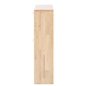 NordicStory Massivholz-Schuhschrank Eiche