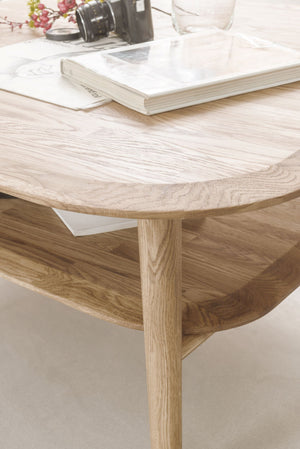 NordicStory Couchtisch Massivholz Eiche nordisch skandinavisch retro 