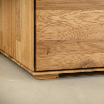 NordicStory TV-Schrank Massivholz Eiche Nordisches Design