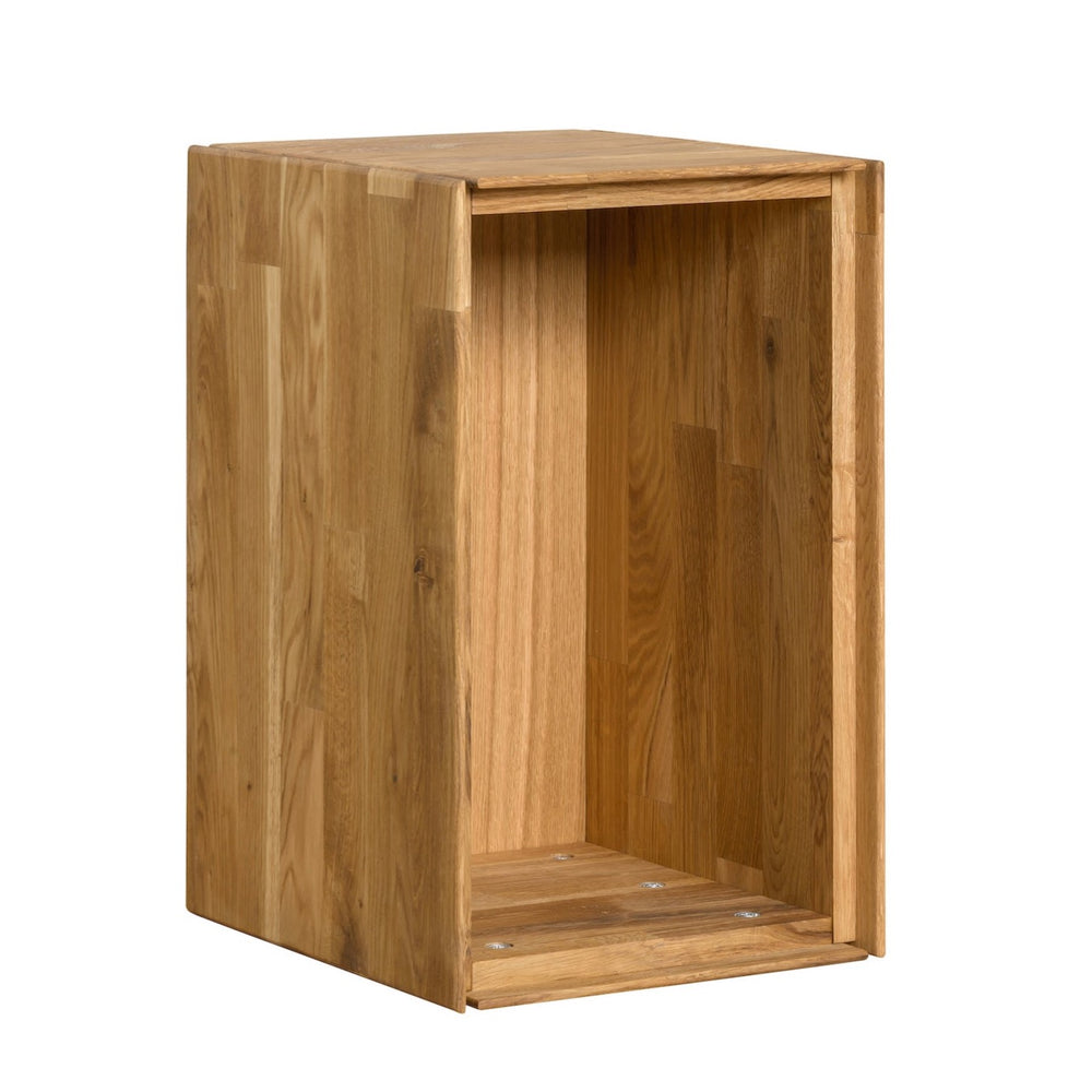 NordicStory schwebender Hängeschrank Eiche Massivholz Hängeschrank nordisches Design modernes skandinavisches Wohnzimmer 