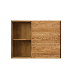 NordicStory Schwebender Kleiderschrank Eiche massiv