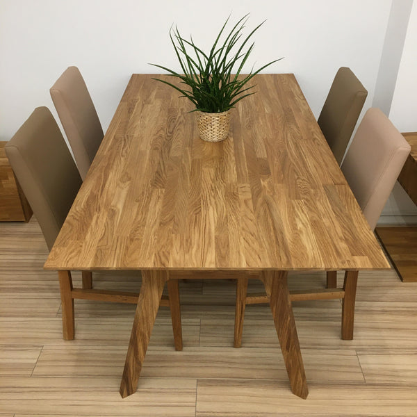 Massiver Eichen-Esstisch Harold, 170 x 90 x 75 cm | NordicStory