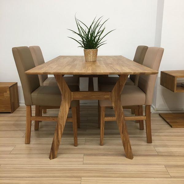 Massiver Eichen-Esstisch Harold, 170 x 90 x 75 cm | NordicStory